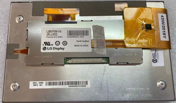LB070WV8-SL02 LG Display 7,0&quot; ESPOSIZIONE LCD INDUSTRIALE 133PPI di 800×480 450cd/m2