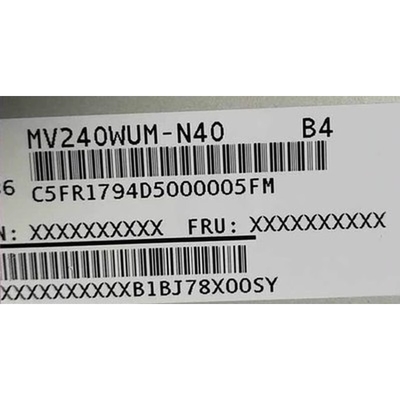 MV240WUM-N40 BOE 24.0&quot; 1920 ((RGB) × 1200, 300 cd/m2) display LCD industriale
