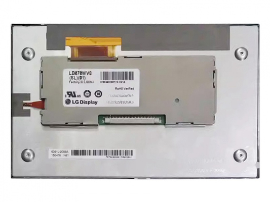 LB070WV8-SL02 Display LG 7&quot; 800 ((RGB) × 480, WVGA 133PPI, 450 cd/m2 Display LCD INDUSTRIALE