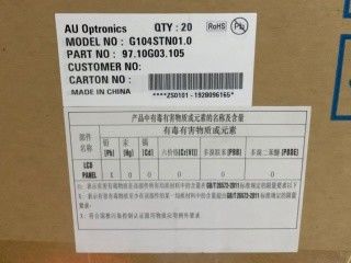 G104STN01.0 Guida a LED 10,4 pollici AUO TFT Display 80/80/60/70 (Tip.)