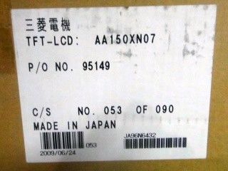 AA150XN07 4 PC CCFL TFT LCD 15 pollici Industrial TFT Display 75/75/50/60 (Tip.)