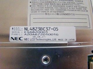 NL4823BC37-05 CCFL retroilluminazione 7.0 INCH 480×234 NEC TFT LCD 157.5 ((H) ×90.5 ((V) mm