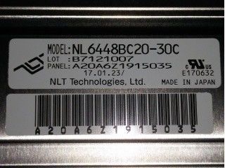 NL6448BC20-30C 6.5 INCH 640×480 1000 cd/m2 NEC LCM A-Si TFT LCD