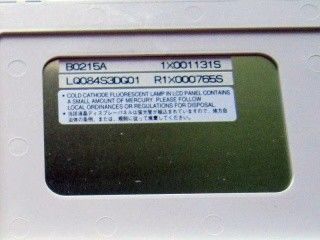 LQ084S3DG01 Angolo di visione 80/80/45/80 8,4&quot; 800×600 SVGA 119PPI Pannello LCD industriale