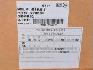 21.5 pollici 102PPI 400cd/m2 Pannello LCD TFT G215HAN01.0 89/89/89/89 (Tipo)