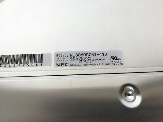 NL8060BC31-41D NON PIÙ TARDI della temperatura di funzionamento di 12.1INCH 400CD/M2 LCM 800×600 800×600RGB CCFL LVDS: -20 ~ 70 LCD di INDUSTRIALE del °C