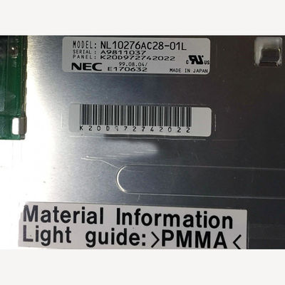 NL10276AC28-01L NON PIÙ TARDI della temperatura di funzionamento di 14.1INCH 200CD/M2 LCM 1024×768 1024×768RGB CCFL: 0 ~ un DISP LCD INDUSTRIALE di 50 °C