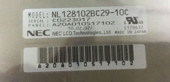 NL128102BC29-10C NON PIÙ TARDI degli impiegati di stoccaggio di 19INCH 290CD/M2 LCM 1280×1024 1280×1024RGB CCFL LVDS.: -20 ~ un DISP LCD INDUSTRIALE di 60 °C