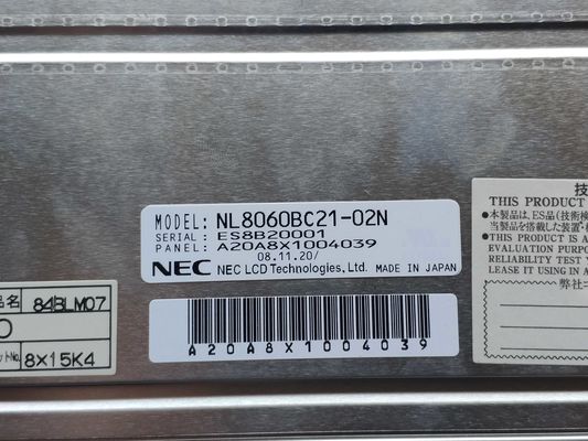 Pannello NL8060BC21-02N del NEC TFT di LCM 800×600RGB 400CD/M2 CCFL LVDS