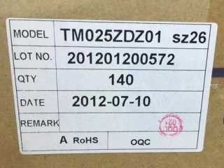 ESPOSIZIONE LCD 320×320 400 cd/m di INDUSTRIALE a 1,8 pollici del ² di TM025ZDZ01 TIANMA