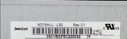 Innolux 21,5&quot; 250 cd/m2 Tft Lcd Screen M215HJJ-L30 Rev.C1 89/89/89/89 (Tipo)