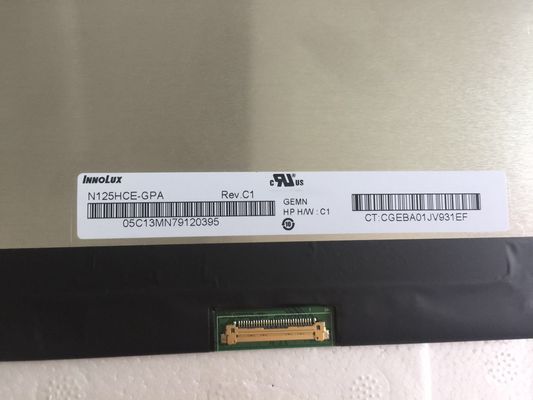 N125HCE-GPA Innolux 12,5» 1920 (RGB) ESPOSIZIONI LCD di INDUSTRIALE del ² di ×1080 400 cd/m