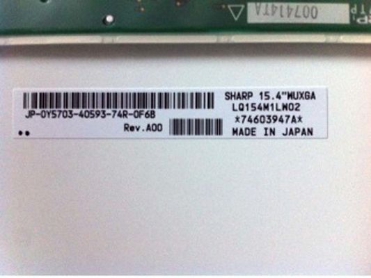 LQ154M1LW02 tagliente	15,4» LCM 1920×1200RGB	² di 200cd/m   ESPOSIZIONE LCD INDUSTRIALE
