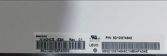 N140HCE-EBA INNOLUX 14,0» 1920 (RGB) ESPOSIZIONI LCD di INDUSTRIALE del ² di ×1080 220 cd/m