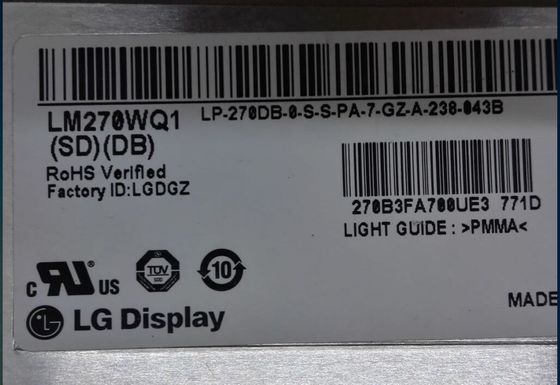 Cd/m di LM270WQ1-SDE3 LG Display 27&quot; 2560 (RGB) ESPOSIZIONE LCD di INDUSTRIALE del ² di ×1440 420