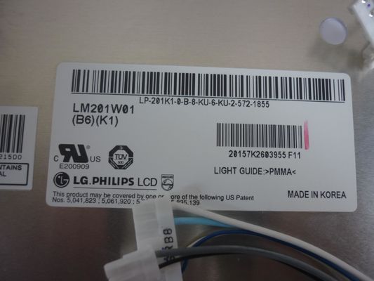 LM201W01-SLA3 LG. LCD 20,1&quot; 1680 ((RGB) ×1050 Temperatura di conservazione: -20 ~ 60 °C