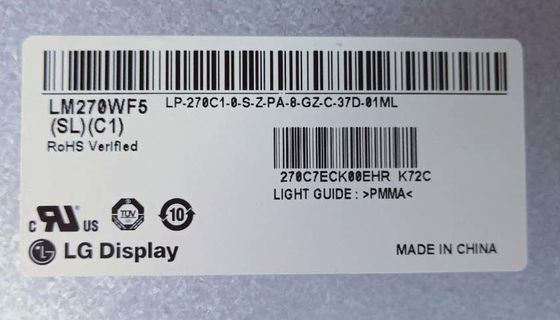81PPI 27.0&quot; 1920x1080 300cd/m2 Pannello LCD quadrato LM270WF5-SLB1 89/89/89/89 (Tipo)