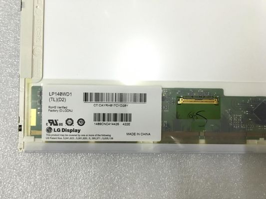 LP140WD1-TLD2 14.0&quot; 1600x900 Industrial Lcd Panel 200cd/m2 89/89/89/89 (Tipo)