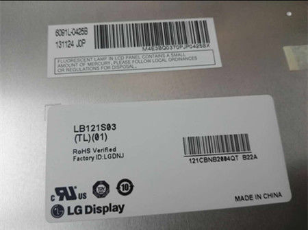 12.1&quot; 800x600 TFT LCD Panel 450cd/m2 LB121S03-TL03 70/70/55/65 (Tipo)