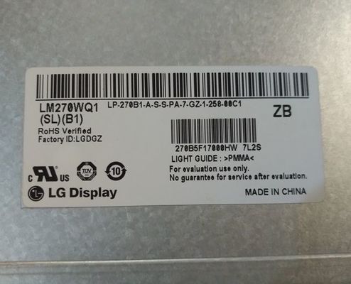 LM270WQ3-SLC1 LG Display 27,0&quot; ESPOSIZIONE LCD INDUSTRIALE di 2560×1440 300cd/m2
