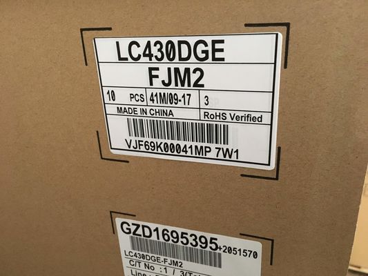 LC430DGE-FJM2 LG Display 43&quot; ESPOSIZIONE LCD INDUSTRIALE di 3840×2160 390cd/m2