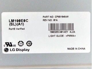 LM190E0A-SLD5 LG Display 19,0» 1280 (RGB) ESPOSIZIONI LCD di INDUSTRIALE del ² di ×1024 250 cd/m