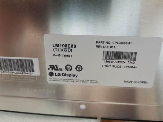 LG Display 19,0 di LM190E08-TLGD» 1280 (RGB) ESPOSIZIONI LCD di INDUSTRIALE del ² di ×1024 300 cd/m