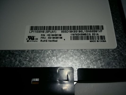 LP116WH8-SPA1 LG Display 11,6» 1366 (RGB) ESPOSIZIONI LCD di INDUSTRIALE del ² di ×768 250 cd/m