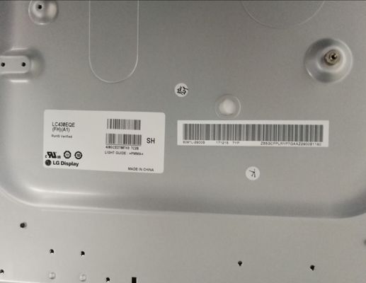 3840×2160 103PPI WLED TFT Display 350cd/m2 LC430EQE-FHA1 43"89/89/89/89 (Tipo)