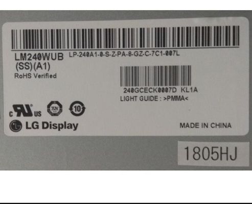 ESPOSIZIONE LCD di INDUSTRIALE del ² di ×1200 350 cd/m di LM240WUB-SSA1 LG Display 24,0&quot; 1920 (RGB)