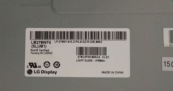 ESPOSIZIONE LCD di INDUSTRIALE del ² di ×1080 250 cd/m di LM270WF5-SLM4 LG Display 27,0&quot; 1920 (RGB)