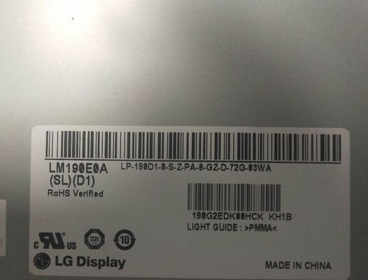 1280×1024 250cd/m2 86PPI WLED LCD Screen 19,0&quot; LM190E0A-SLD1 89/89/89/89 (Tipo)
