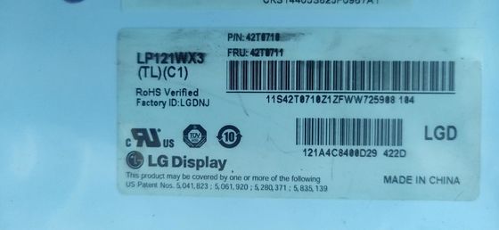 12,1» pannelli 220cd/m2 LP121WX3-TLC1 di 1280×800 124PPI WXGA TFT LCD