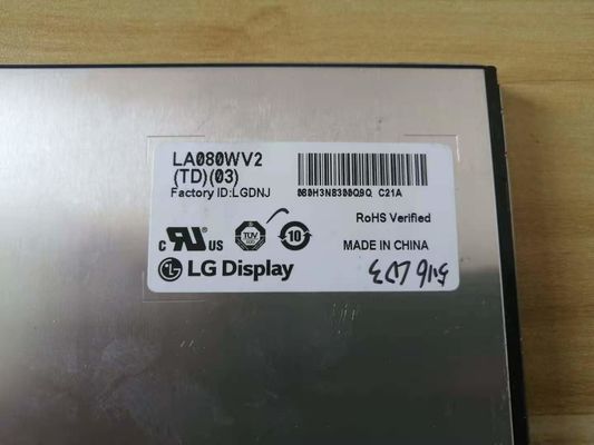 8,0&quot; pannello 116PPI LA080WV2-TD01 di 800×480 250cd/m2 WLED TFT LCD